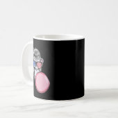 Cooler Affe mit amerikanischen Fahnen am 4. Juli Kaffeetasse (Vorderseite Links)