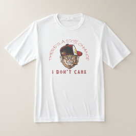 Cooler Affe mit Hut und Zigarre – “100% Chance, da T-Shirt