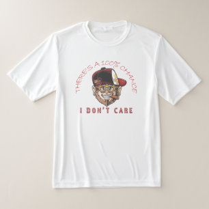 Cooler Affe mit Hut und Zigarre – “100% Chance, da T-Shirt