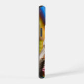 Cooler Affe mit Kopfhörern iPhone 15 Hülle (Rechte Seite)