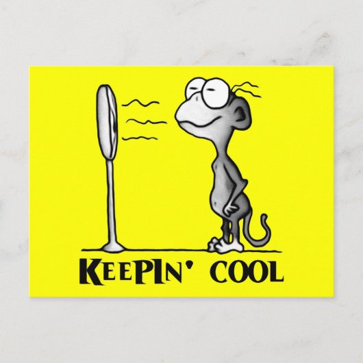 Cooler Affe Postkarte (Vorderseite)
