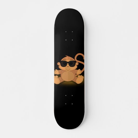 Cooler Affe Skateboard (Vorne)
