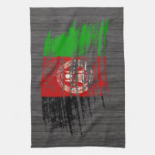 Cooler afghanischer Flaggenentwurf Geschirrtuch (Vertikal)