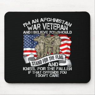 Cooler Afghanistan-Krieg Veteran Soldat Proud Vete Mousepad