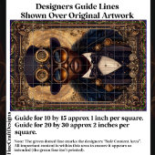 Cooler afrikanischer Mann aus Steampunk, CM6-Decou Seidenpapier