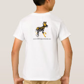 Cooler afrikanischer Wildhund - Gefährdete Tiergra T-Shirt (Rückseite)