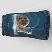 Cooler als die Erholung, die Snowboardsnail. Golf Headcover (Vorderseite)