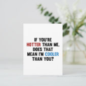 Cooler als du postkarte (Stehend Vorderseite)