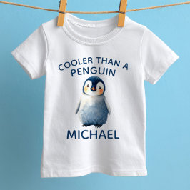 Cooler als ein Pinguin Niedliches arktisches Tier  Baby T-shirt
