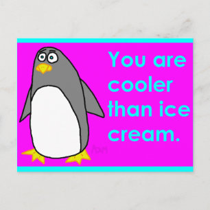 Cooler als Eiscreme Postkarte