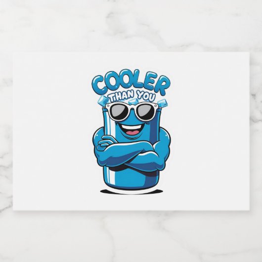 Cooler als Sie - Funny Party Cooler Design Lebensmitteletikett (Einzelnes Label)