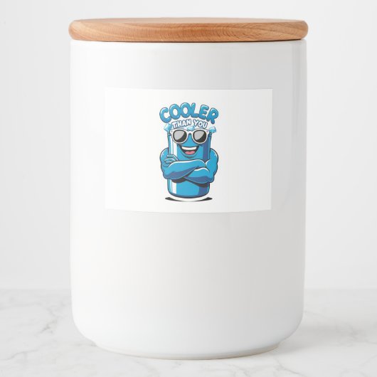 Cooler als Sie - Funny Party Cooler Design Lebensmitteletikett (Vorderseite)