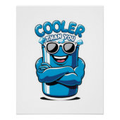 Cooler als Sie - Funny Party Cooler Design Poster (Vorderseite)