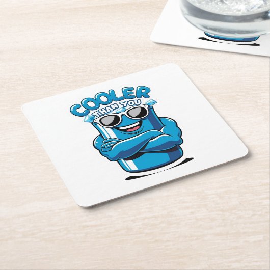 Cooler als Sie - Funny Party Cooler Design Rechteckiger Pappuntersetzer (angewinkelt)