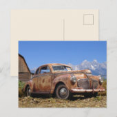 Cooler alter Vintager Stall, um Auto zu finden Postkarte (Vorne/Hinten)