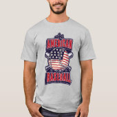 Cooler amerikanischer Baseball T-Shirt (Vorderseite)