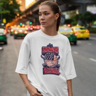 Cooler amerikanischer Baseball T-Shirt