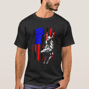 Cooler amerikanischer Rodeo Bull Rider Design Men T-Shirt
