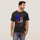 Cooler amerikanischer Rodeo Bull Rider Design Men  T-Shirt (Vorne ganz)