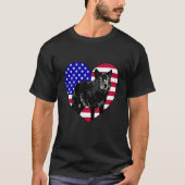 Cooler Amerikanischer Timber Wolve Großer Canine H T-Shirt (Vorderseite)