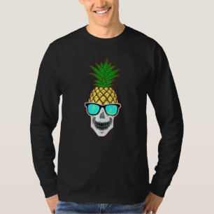 Cooler Ananas-Skelett für Halloween T-Shirt