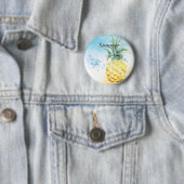 Cooler Ananas Sommer Button (Beispiel)