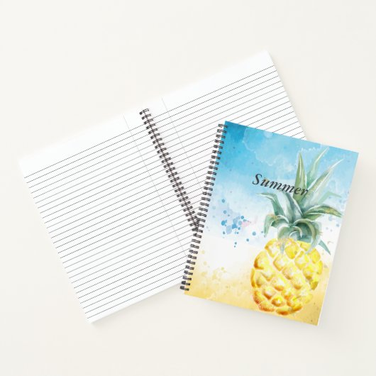 Cooler Ananas Sommer Notizblock (Innenseite)