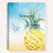 Cooler Ananas Sommer Notizblock (Vorderseite)