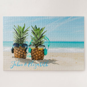 Cooler Ananas Strand Puzzle
