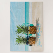 Cooler Ananas Strand Puzzle (Vertikal)