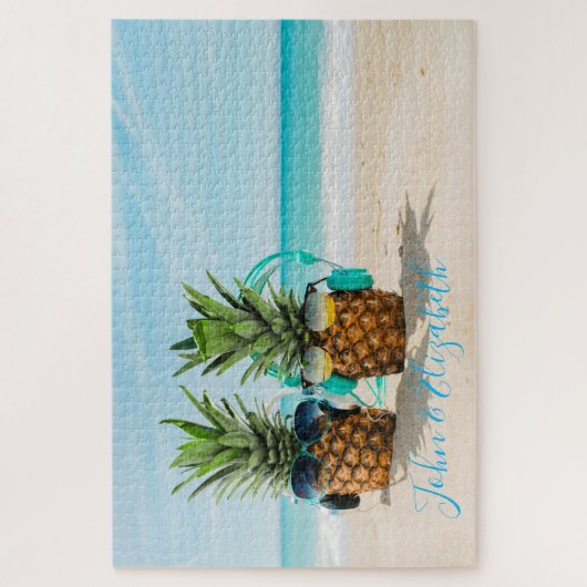 Cooler Ananas Strand Puzzle (Vertikal)