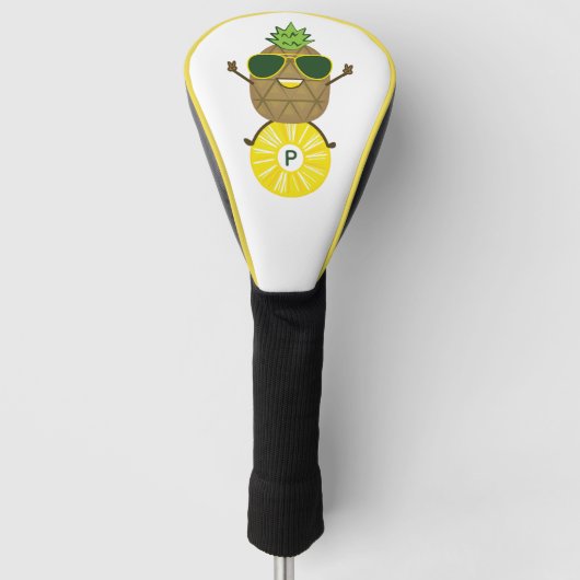Cooler Ananas-Typ auf Ananassring rollen Golf Headcover (Vorderseite)