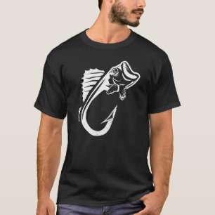 Cooler Angelhaken Fisch Glasaugen Angelhaken Fishe T-Shirt