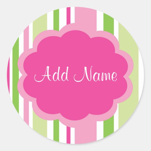 Cooler, anpassbarer Strickaufkleber Runder Aufkleber (Vorderseite)