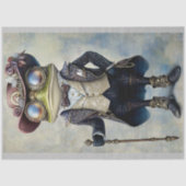 Cooler Anthropomorpher Steampunk Frog R5F Decoupag Seidenpapier (Vorderseite)