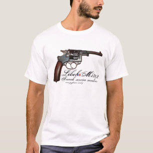 Cooler antiker Franzosen Lebel Revolver-T - T-Shirt