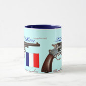 Cooler antiker Lebel französischer Tasse (Zentrum)