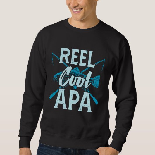 Cooler Apa Angelpol Daddy Großpa Cool Sweatshirt (Vorderseite)