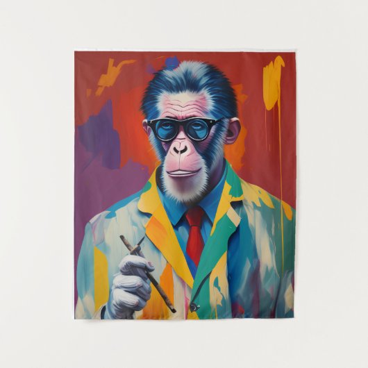 Cooler Ape Download NFT Art Download | Cooles Apfe Wandteppich (Vorderseite)