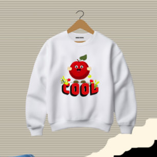 Cooler Apfel Sweatshirt