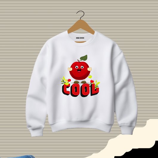 Cooler Apfel Sweatshirt