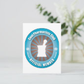 Cooler Apothekerclub Postkarte (Stehend Vorderseite)