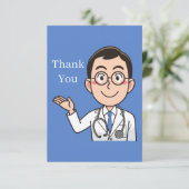 cooler Arzt füge Stimmung hinzu Dankeskarte (Stehend Vorderseite)