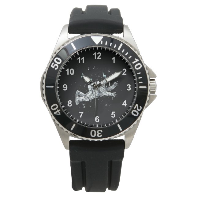 Cooler Astronaut Armbanduhr (Vorderseite)