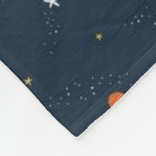Cooler Astronaut Fleecedecke (Ecke)