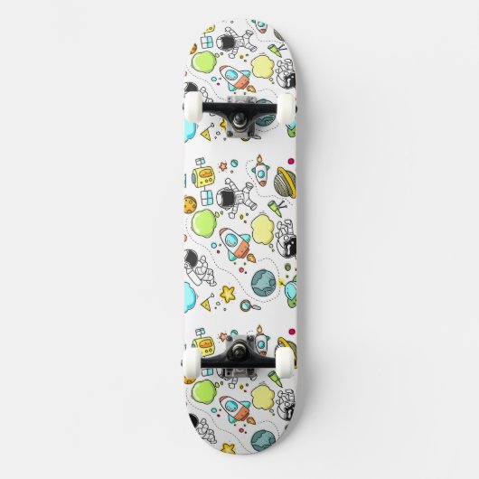 Cooler Astronaut Skateboard (Vorderseite)