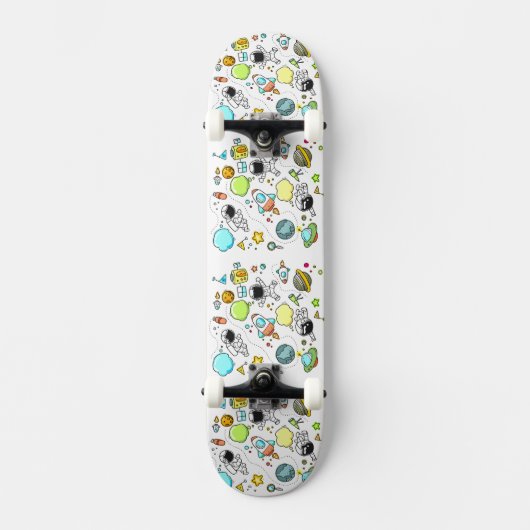 Cooler Astronaut Skateboard (Vorderseite)