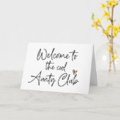 Cooler Aunty Club Neue Kindergartenkündigung Karte (Gelbe Blume)