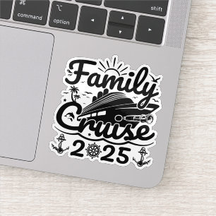 Cooler Ausflug Lover Family Cruise 2025 Aufkleber