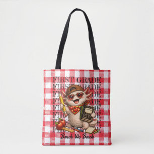 Cooler Axolotl Erste Klasse Lustiger Bruh Wir Sind Tasche